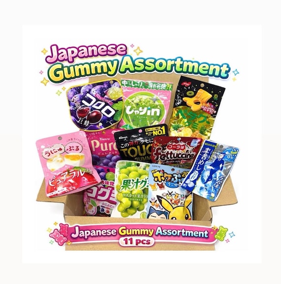 Japanese Gummy Candy Assortment – 11 Pack Variety Box From Japan