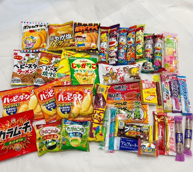 Japansk snacksmysterielåda – 40-delars sortiment från Japan bild 2
