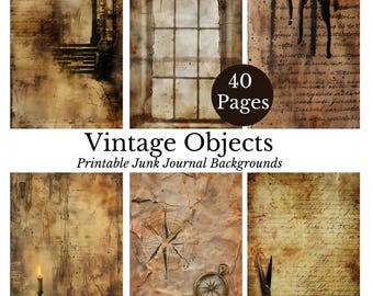 Páginas de diario de pergamino antiguo, papel de diario vintage, fondos de manuscritos antiguos, efímeras imprimibles