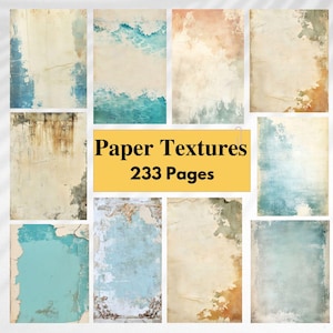 Aged Plaster Wall Textures, Grunge Journal Pages, Mixed Media Scrapbook Paper (Digital Download)