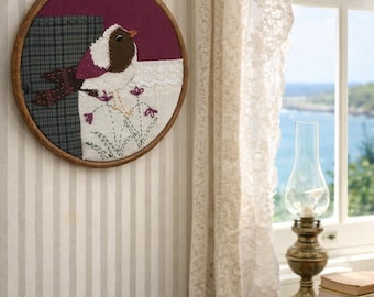 Décoration murale en patchwork fait main