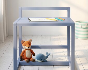 Kids Wooden Table, Adjustable Kids Desk, Toddler Desk, Montessori Furniture, Wooden Desk, Children Desk, School Desk, Homeschool Furniture