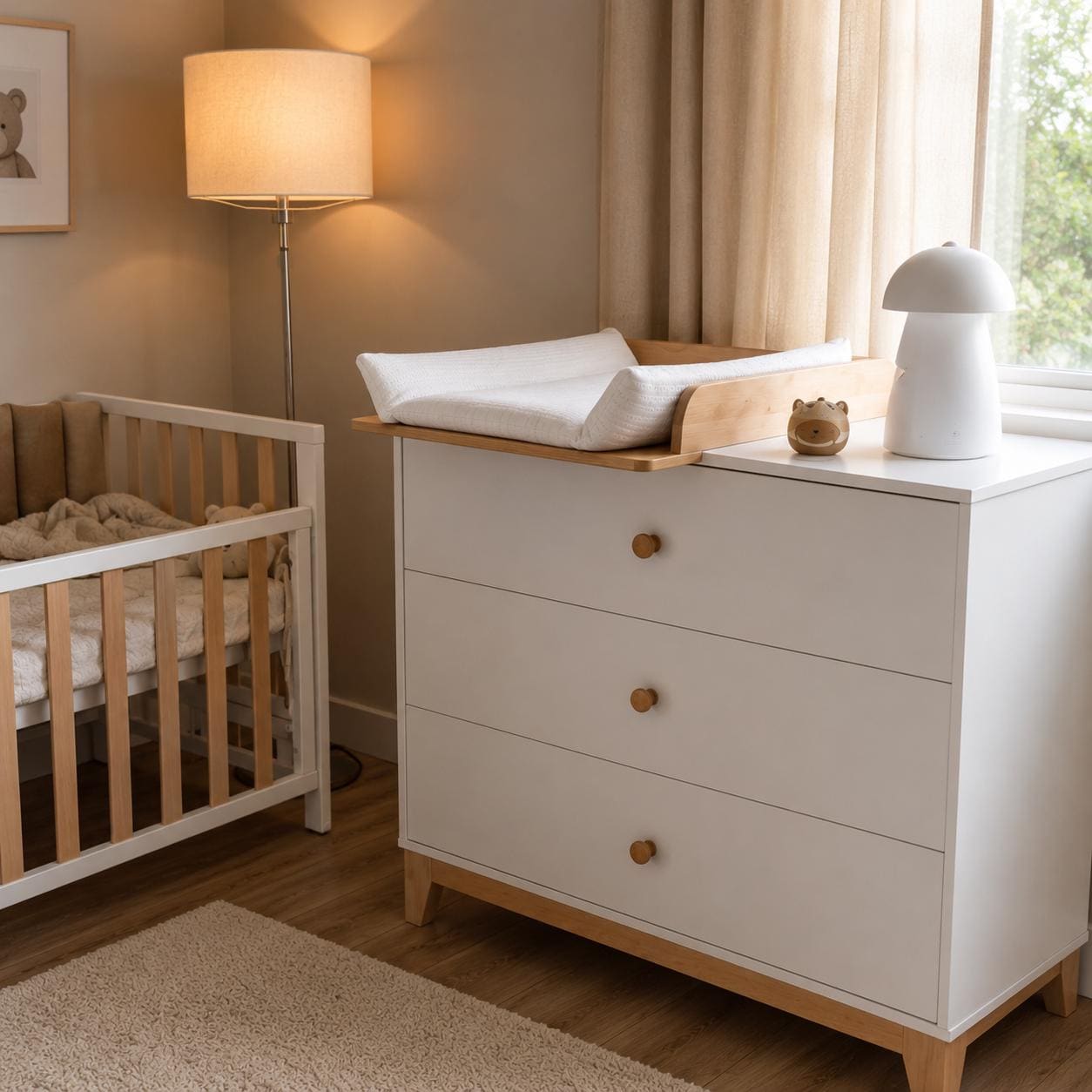 white crib brown dresser Modern Baby Changing Table | Scandinavian Nursery Furniture | & Wood Changing Unit | Minimalist Baby Room Decor | 31.5 or 37.8 Ikea nursery