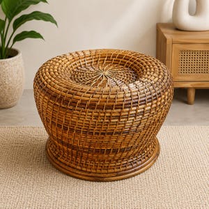 Rattan hocker - Etsy sterreich