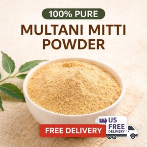 Pure Multani Mitti Clay Powder | Natural Face Mask, Acne & Oil Control (300g)