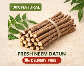 Cepillo de dientes ayurvédico natural Fresh Neem Datun 30 unidades