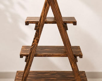 Massief houten bureau boekenplank | Rustieke boekenlegger op tafelblad, opbergplank bureau