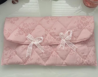 Bolsa de herramientas para el cabello acolchada y de felpa