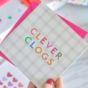 Congratulations Glitter Card | Clever Clogs | Well Done Gingham Card | You Are Amazing Card