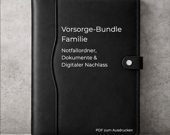 Family Planning Bundle – Germany | Emergency Folder, Documents & Digital Legacy | PDF