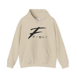 Stylized F Logo Script hoodie | Minimal Logo Hoodie, Graphic Sweatshirt