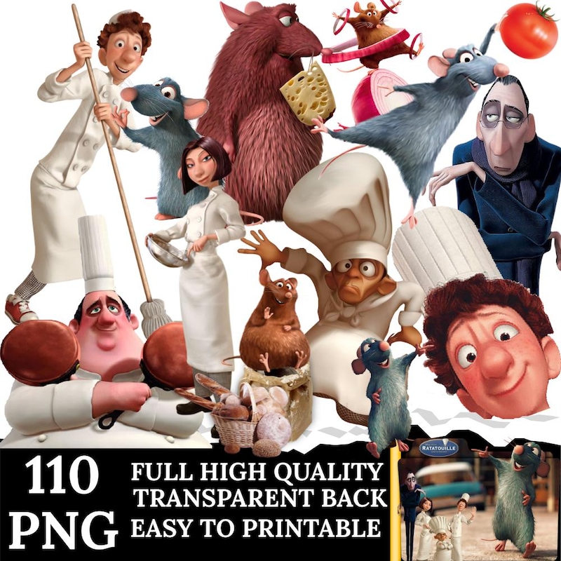 Ed And Remy Remy Ratatouille Png - Etsy