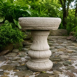 custom concrete outdoor basin pedestal garden