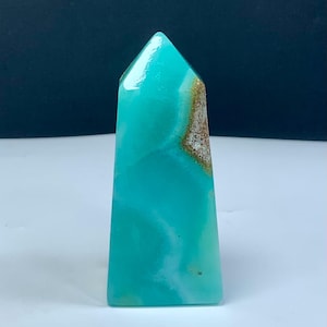 110 Grams Rare Blue Smithsonite Tower From Afghanistan