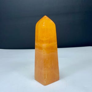 214 Grams Crystalize Orange Calcite Tower From Pakistan image 9