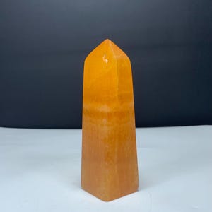 214 Grams Crystalize Orange Calcite Tower From Pakistan image 7