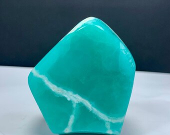 Rare Polish Blue Smithsonite Freeform, Afghanistan Origin (158 Grams)