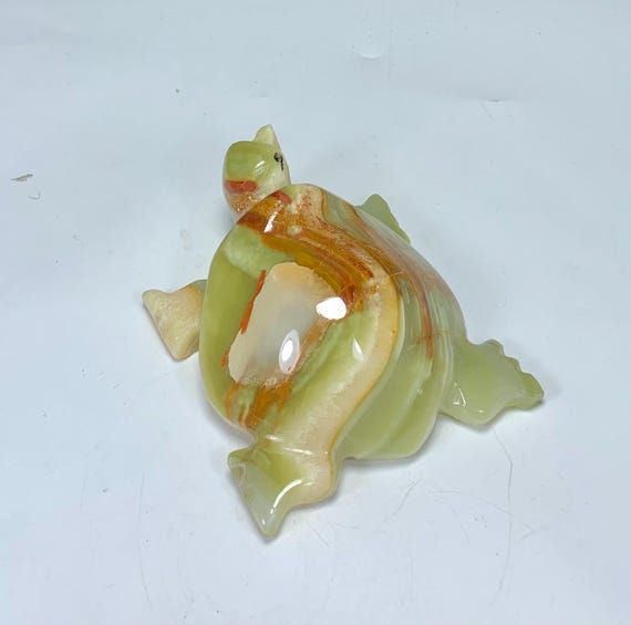 206 Grams Green Onyx Turtle From Pakistan