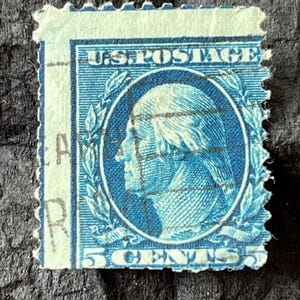 Washington 5 cent blue stamp - Etsy 日本