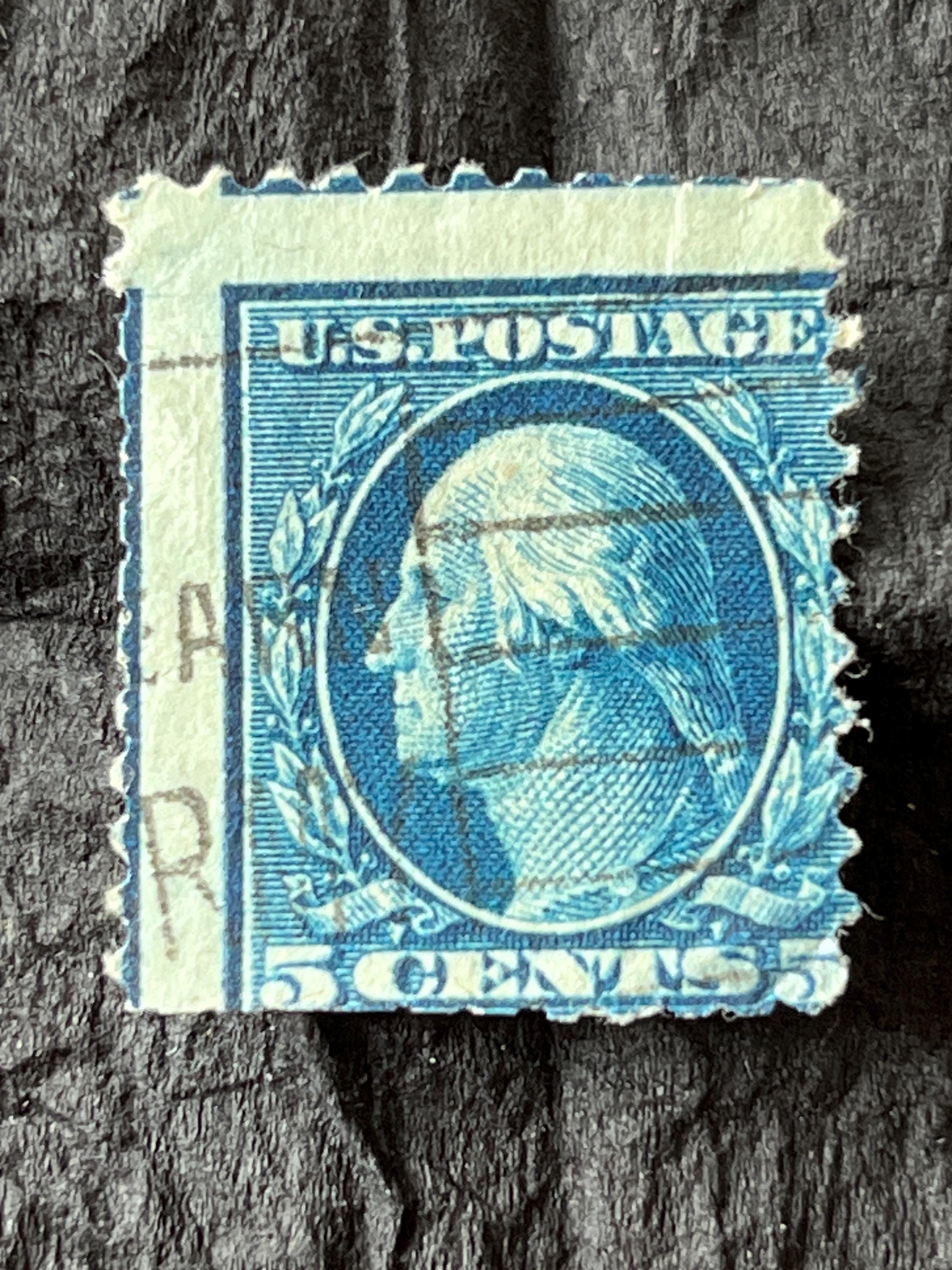 Washington 5 cent blue stamp - Etsy 日本