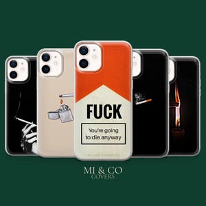 phone case with cigarette holder Unique Call Display Design for Portable Storage Needs Cigarette Phone Case - Etsy
