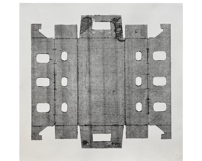 Apple Box | Original Monoprint | 26 x 25.25 inches