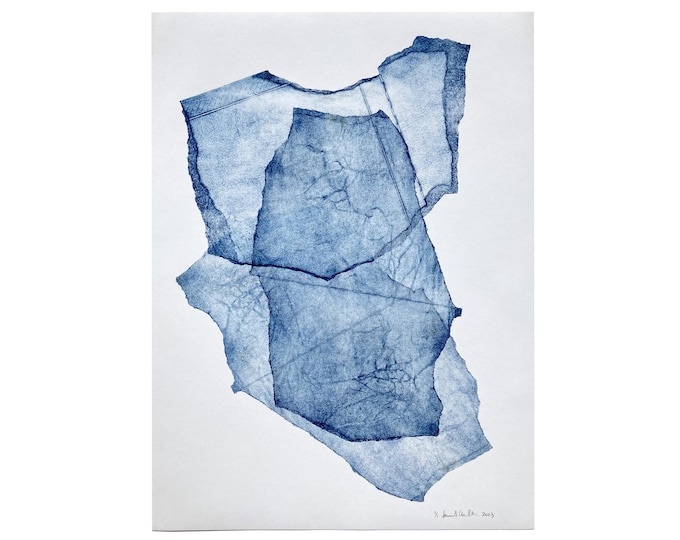 Dancer II (improvisation with recycled packaging) | Original Monoprint | 22 x 29.5 inches