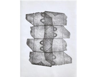 Happy Meal Box | Original Monoprint | 22 x 30 inches