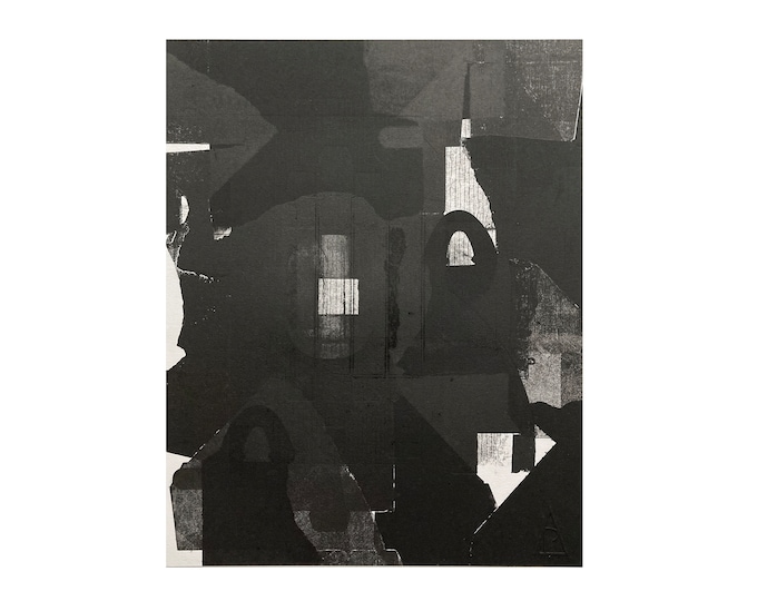 Walled City | Original Monoprint | 11.75 x 14.75 inches