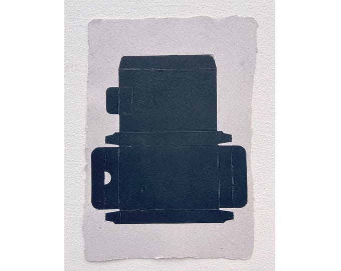Happy Meal Prize Box | Relief Print | 6.25 x 8.75 inches
