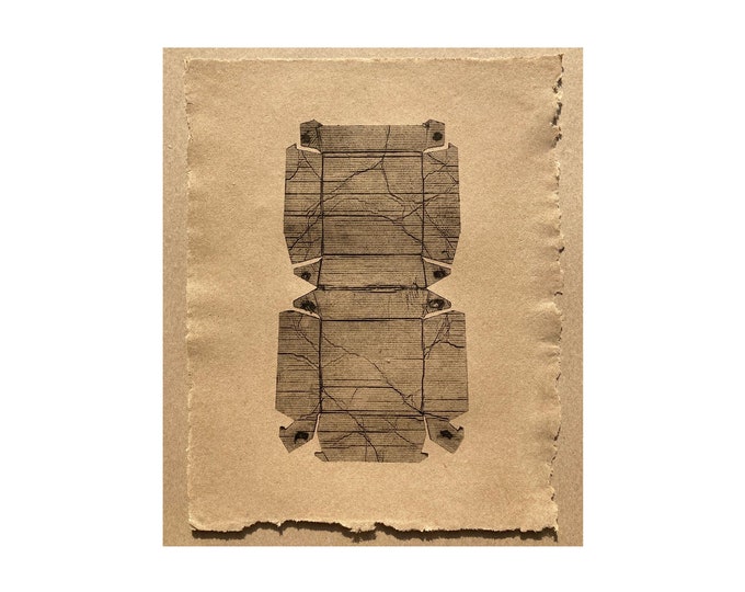 Quarter Pounder w/Cheese on handmade cardboard paper | 14.5 x 18.5 inches