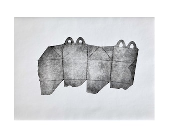 Happy Meal Box | Original Monoprint | 28.75 x 21 inches