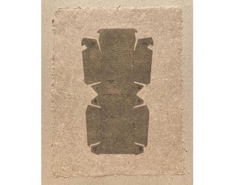 Quarter Pounder w/Cheese on handmade paper | 14 x 18.5 inches