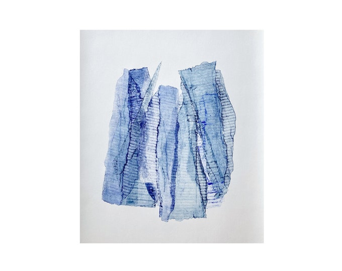 Original Monoprint | Multi Layer Print w/ Cardboard Fragments | 20 x 24 inches