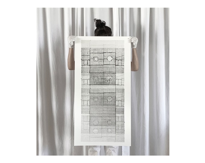 Shape Shifter II | Large Original Monoprint | 21.5 x 41.5 inches