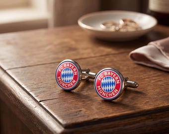Soccer Fan Cufflinks Football League (EPL/La Liga/Bundesliga/SerieA/Ligue1) Alloy Plated | French Cuff Shirt Sports Gift for Enthusiasts