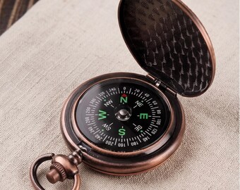 New York Souvenir Gift Vintage Bronze Pocket Compass Fathers Day Gift Statue of Liberty Navigator Retro Adventure Keepsake NYC 1788 Gear