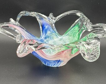 Murano Style Art Glass Bowl