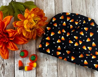 Candy corn baby hat - Cute fall hat - Candy corn hat for baby - Bandy corn beanie for baby - Halloween hat for baby