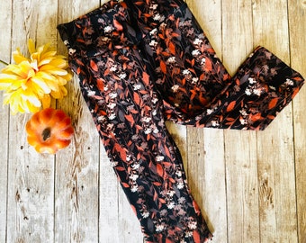 Baby Herbst Leggings - Niedliche Herbst Leggings - Kleinkind Herbst Leggings - Herbst Leggings für Baby - Herbst Farben Leggins für Baby