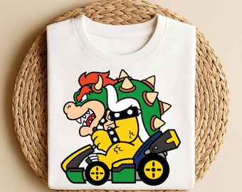 Super Mario Kart Shirt, Super Mario Character Shirt, Super Mario Family Shirt, Super Mario Gaming Shirt, Bowser Shirt