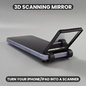 3D Scanning Mirror for iPhone iPad, TrueDepth Scanner Accessory, TPU Flexible Grip