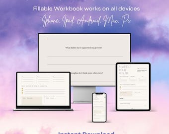 Manifestation Journal PDF | 63-Day Law of Attraction Workbook (Digital Download)