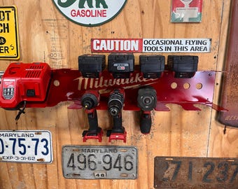 Milwaukee M18 Tool & Battery Rack –  Wall Mount Organizer – USA Made