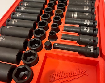 Packout Socket Organizer Insert | 48‑22‑8436 Compatible, Removable Bit Holder