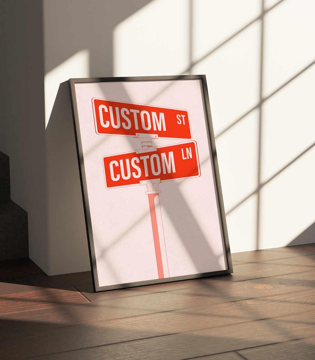 Custom Street Sign Poster | Matte Vertical Poster | Memorialize Special ...