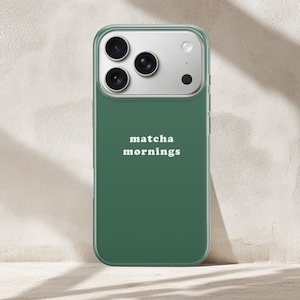 Minimalist Macha Phone Case, Neutral Coffee, iPhone Samsung Pixel Case