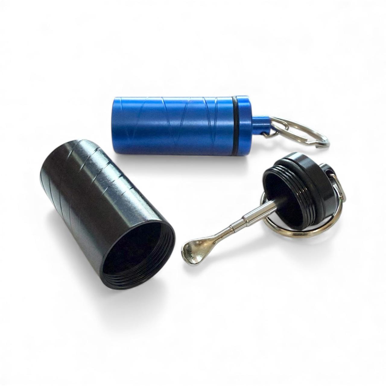 Aluminum Travel Dispenser Jar Keychain: for Spice, Sweetener, or ...