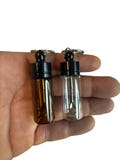 Mini Glass Spice Dispenser Jar Keychain: Extending Spoon Scoop