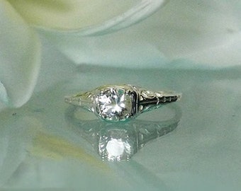 Solitaire Engagement Ring, Herkimer Diamond Ring, Solitaire Herkimer Diamond Ring, Herkimer Diamonds, Solitaire Ring